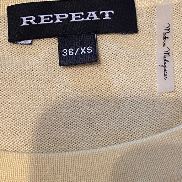 **REDUCED**Repeat women’s yellow cotton sweater - Picture 4 of 5